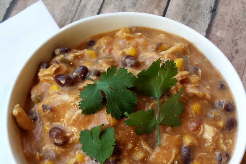 slow cooker chicken taco soup 3