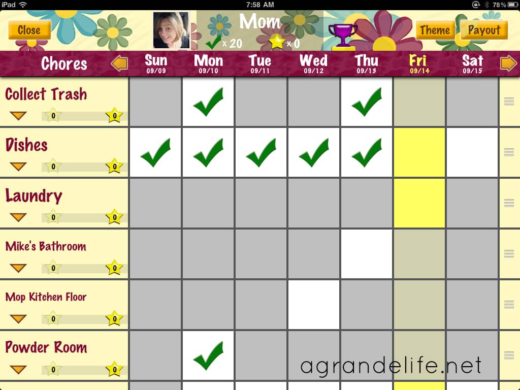 chores for preschoolers using chore pad app