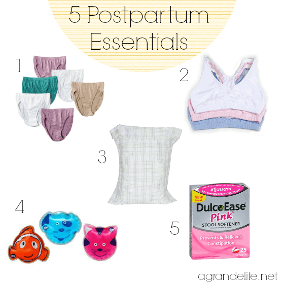5 postpartum essentials