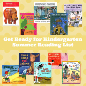kindergarten summer reading list