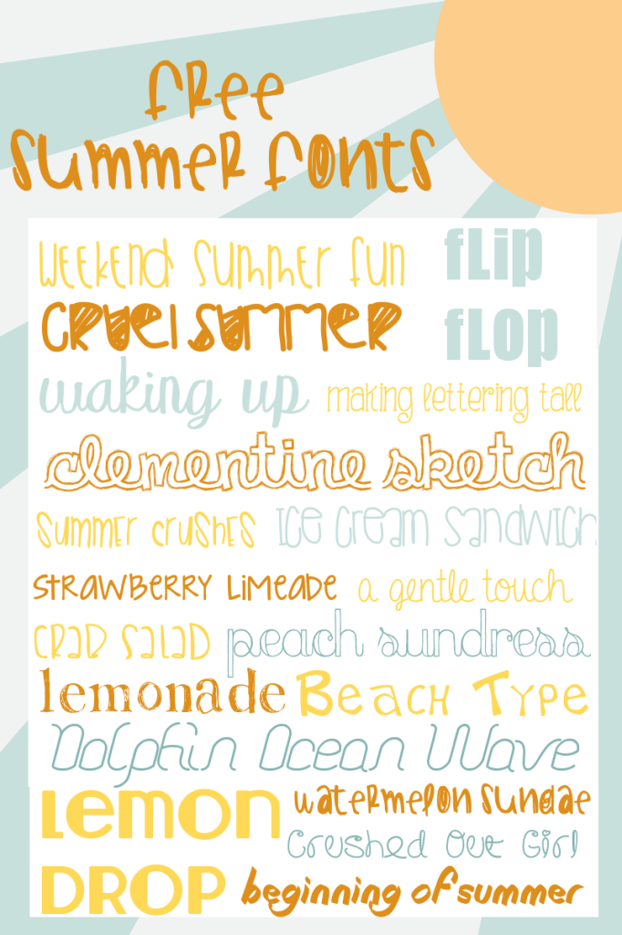 summer fonts