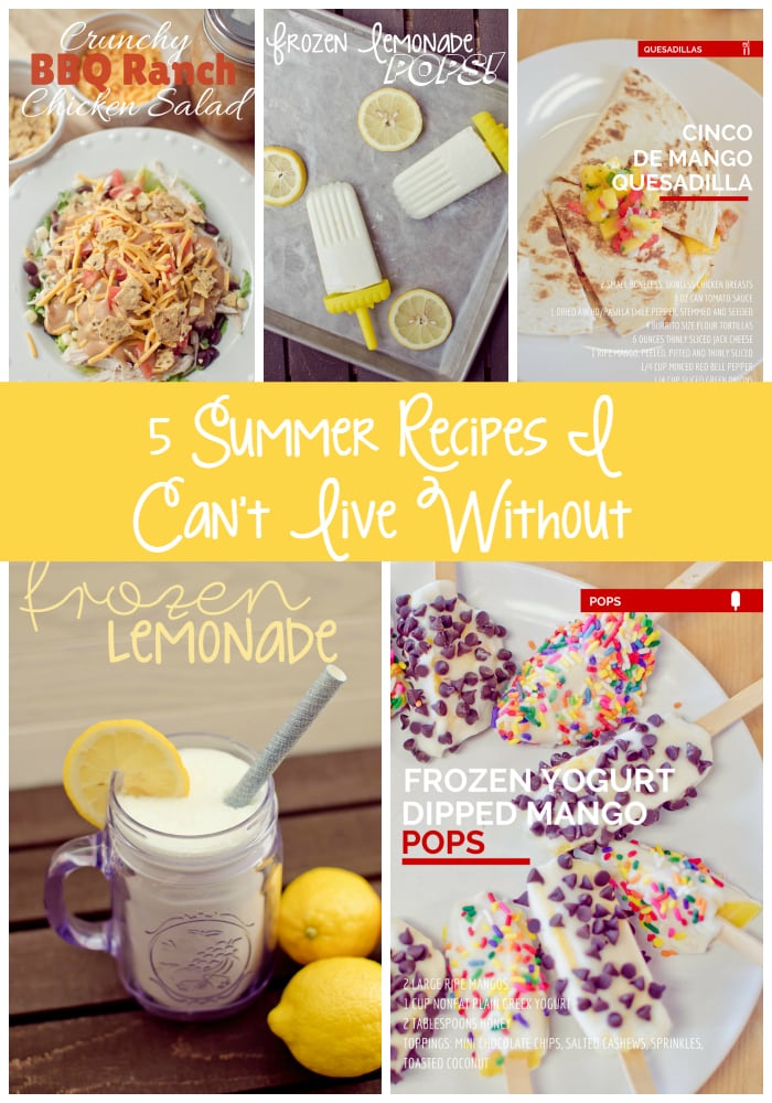 5 Summer Recipes I Cant Live Without
