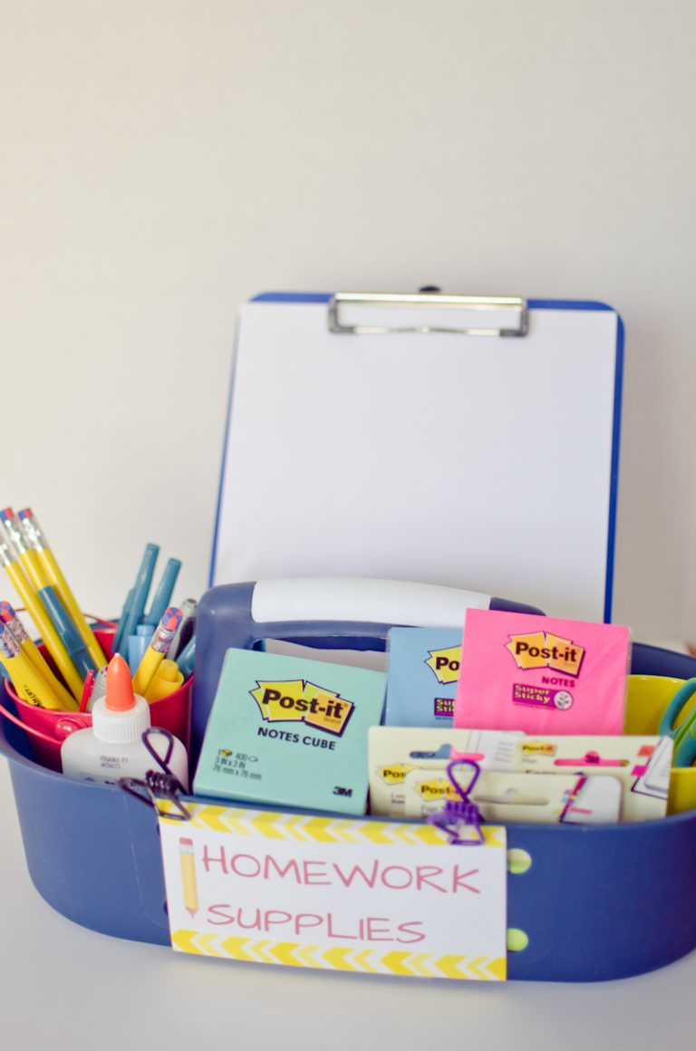 Get Ready for Back to School with a Homework Caddy