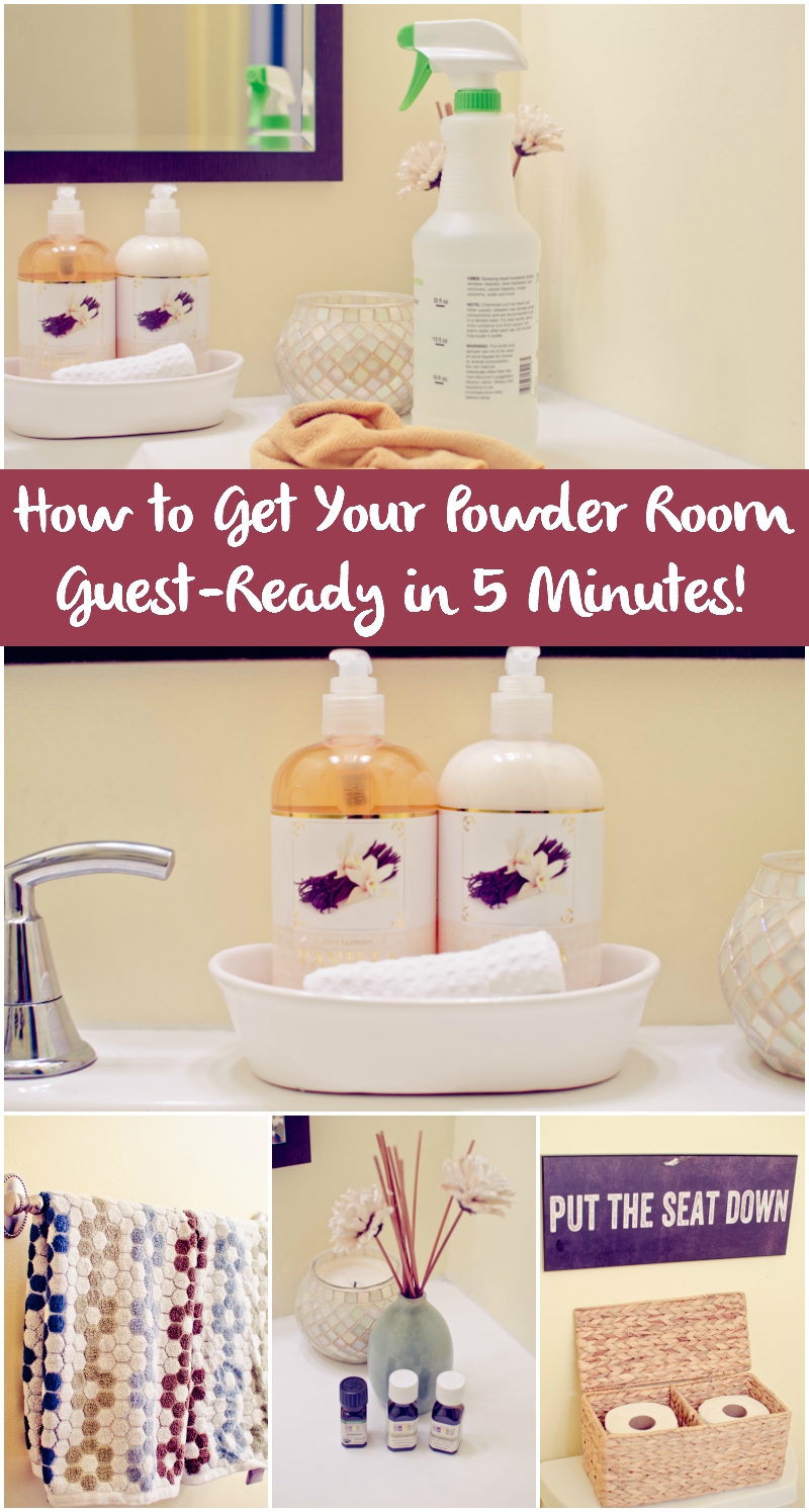 how to get your powder room guest-ready in 5 minutes