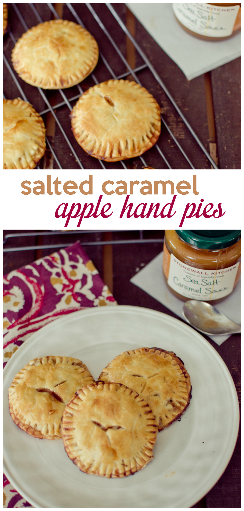 salted caramel apple hand pies