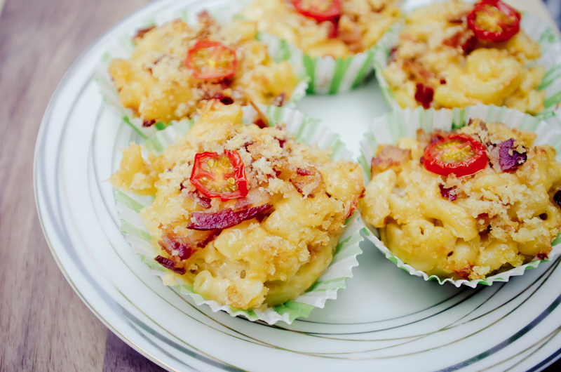 gouda and bacon mac and cheese cups-9