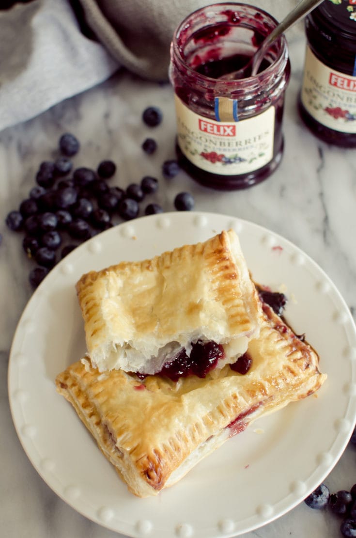 Lingonberry Blueberry Toaster Strudel