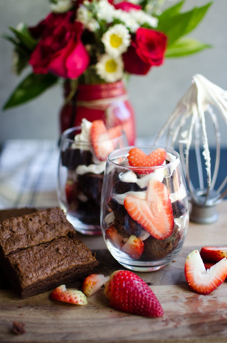No-Stress Valentine’s Day: Strawberry Brownie Trifle
