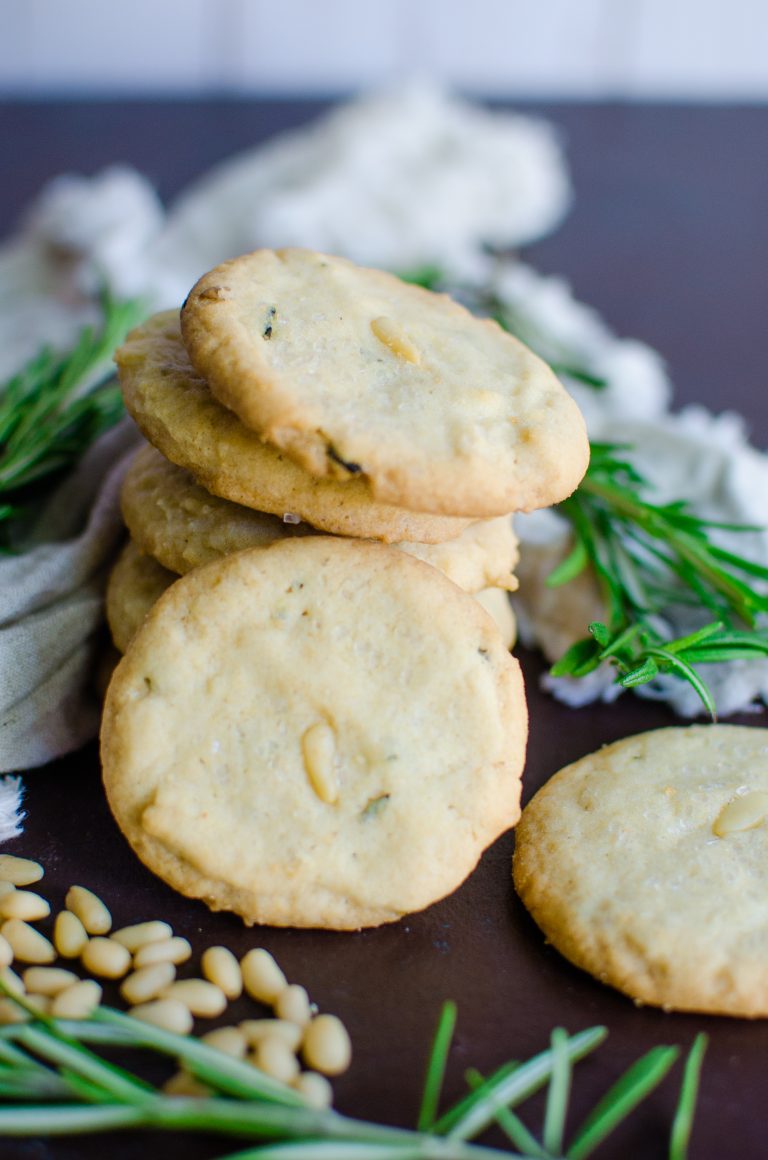 Rosemary Pine Nut Cookies
