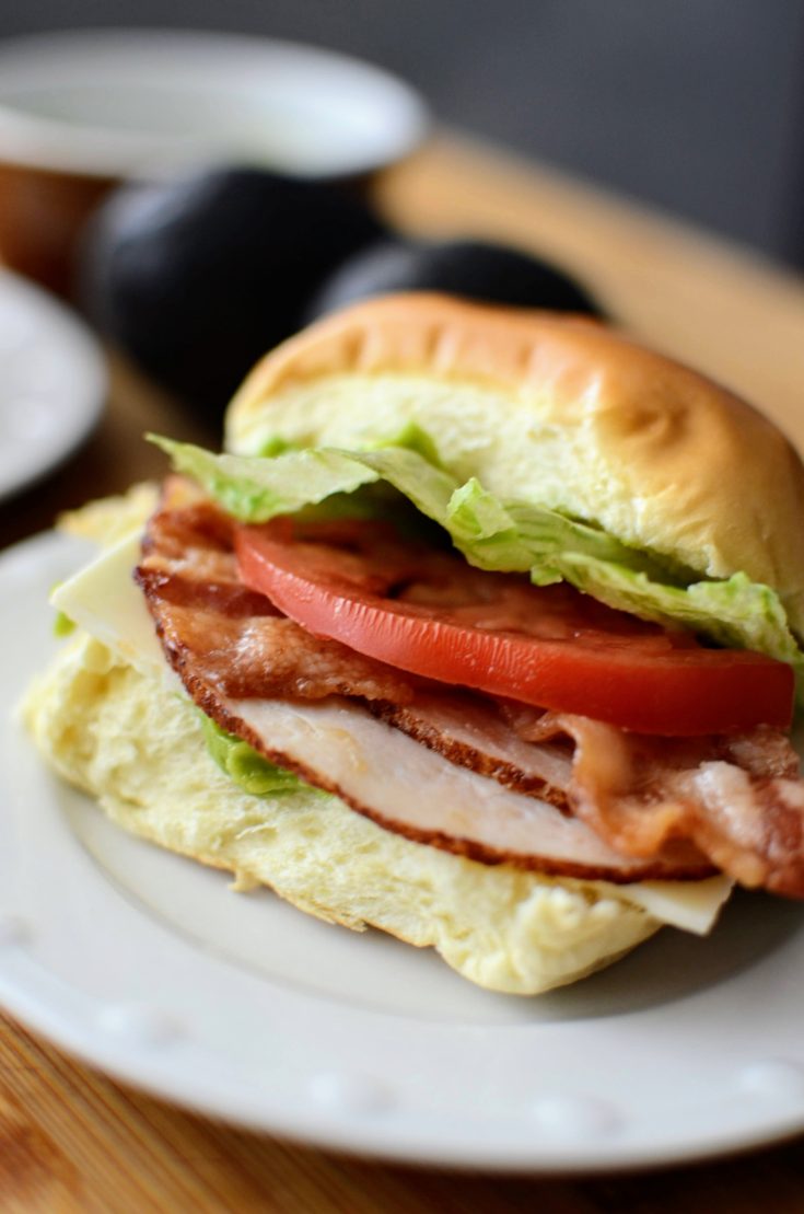 California-Style Turkey Club Sandwich with Avocado Sandwich Spread